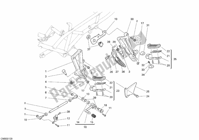 Wszystkie części do Podnó? Ki Lewe Ducati Sport ST3 S ABS 1000 2007